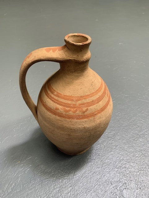 Vintage Hungarian Gypsy Terracotta Jug #5646   Byron
