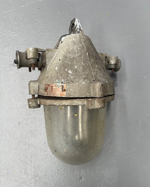 Vintage Industrial CZECH Bullet  Light  #6220    Byron