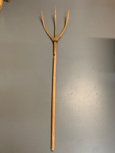 Vintage  European Wooden Hay Fork # 5603 Byron