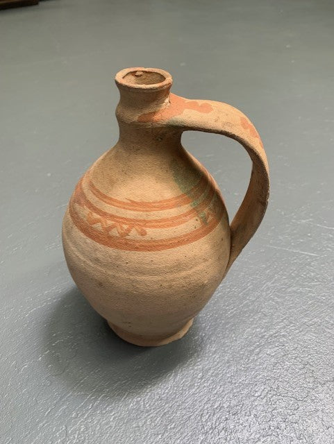 Vintage Hungarian Gypsy Terracotta Jug #5646   Byron