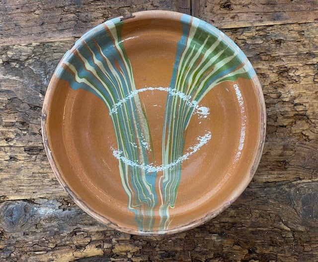 Vintage Hungarian   Glazed Ceramic Bowl  #6778  Byron
