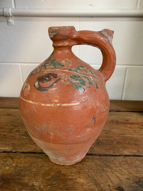 Vintage Hungarian  Terracotta Jug #5574  Byron