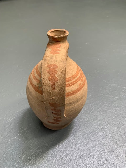 Vintage Hungarian Gypsy Terracotta Jug #5646   Byron