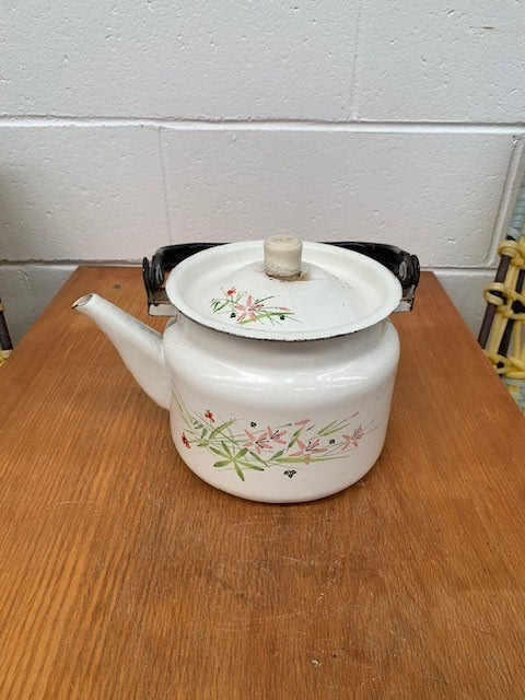 Vintage Hungarian  Enamel Coffee Pot  #5307 Byron