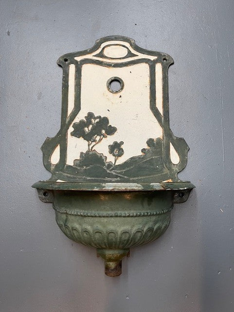 Vintage  Cast-Iron Wall Fountain  #5949  Byron