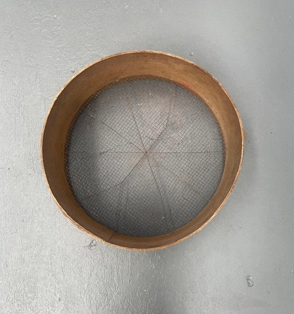 Vintage  European Wooden Sieve #6198   Byron