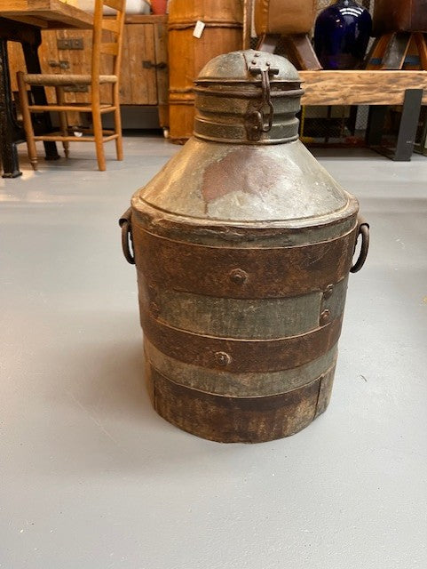 Vintage Metal Milk Can  #5960 Byron