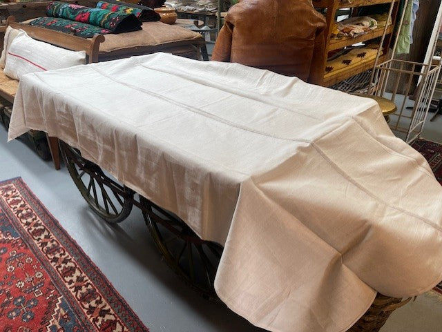 1940s  Linen/Hemp Sheet    #6504  (Read Information About This Item) Byron