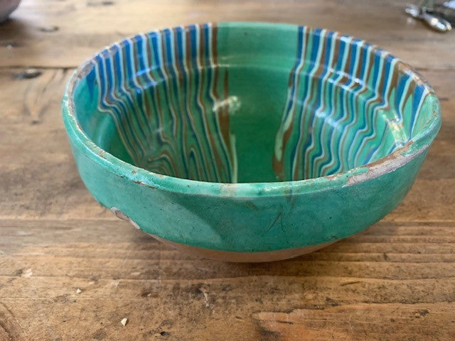 Vintage Hungarian  Glazed Ceramic  Bowl   #5216  Byron