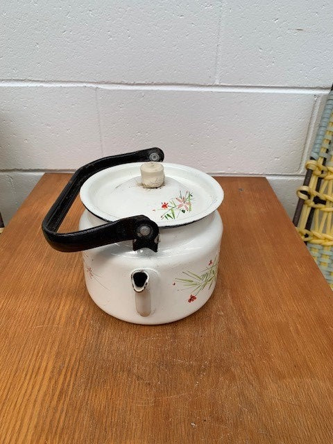 Vintage Hungarian Enamel Coffee Pot 5307 Byron Fossil Vintage Australia