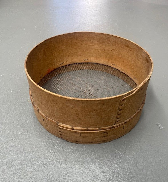 Vintage  European Wooden Sieve #6198   Byron