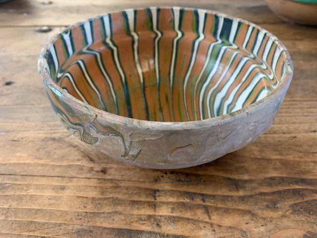Vintage Hungarian  Glazed Ceramic  Bowl   #5214  Byron