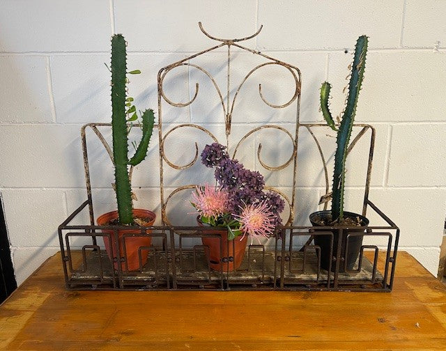 Vintage Wrought Iron Wall / Balcony Planter #6427 Byron