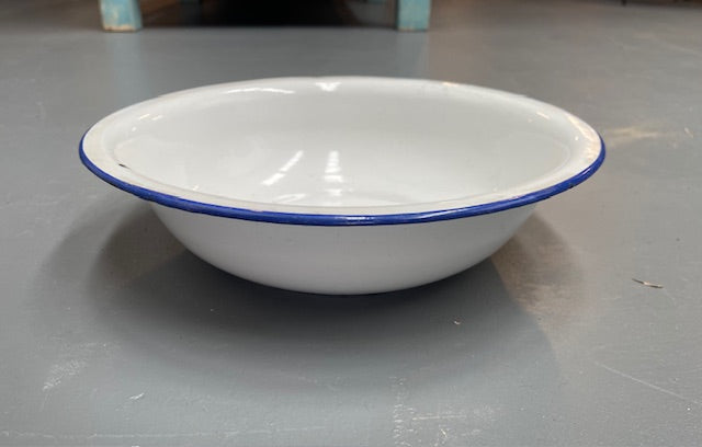 Vintage Enamel Wash Bowl  #5987  Byron