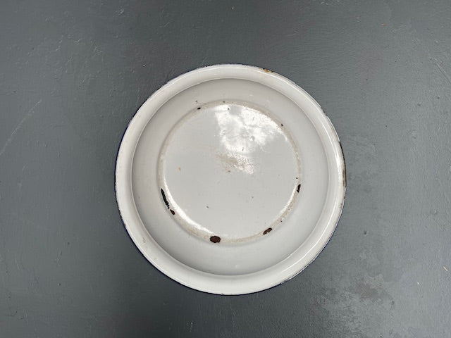 Vintage Enamel Wash Bowl  #5987  Byron