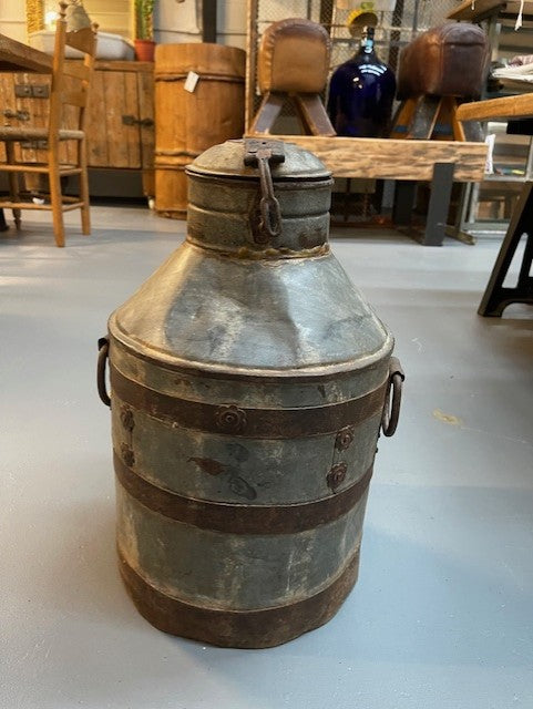 Vintage Metal Milk Can  #5961 Byron