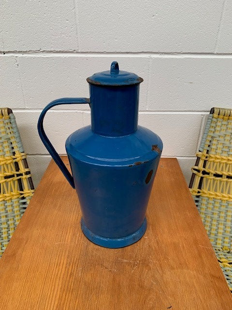 Vintage Hungarian  Enamel  Oil / Water Jug #5290  Byron