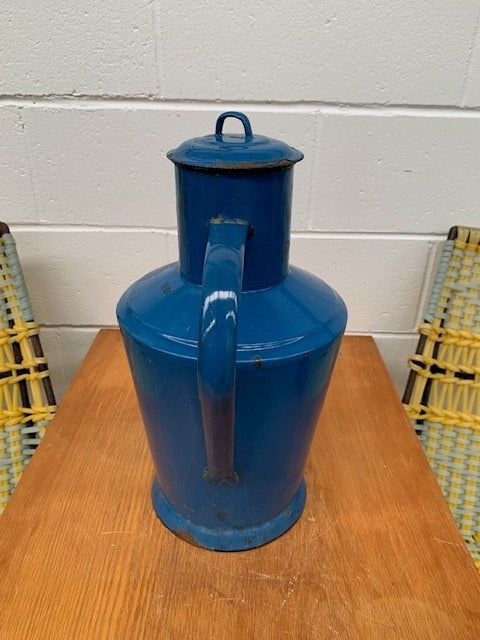 Vintage Hungarian  Enamel  Oil / Water Jug #5290  Byron