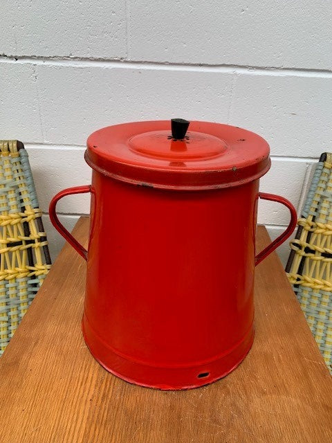 Vintage Hungarian  Ename Storage Bin  #5296 Byron