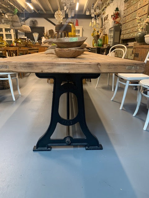 Wooden Top Cast- Iron Base  Kitchen Table  #5839  Byron