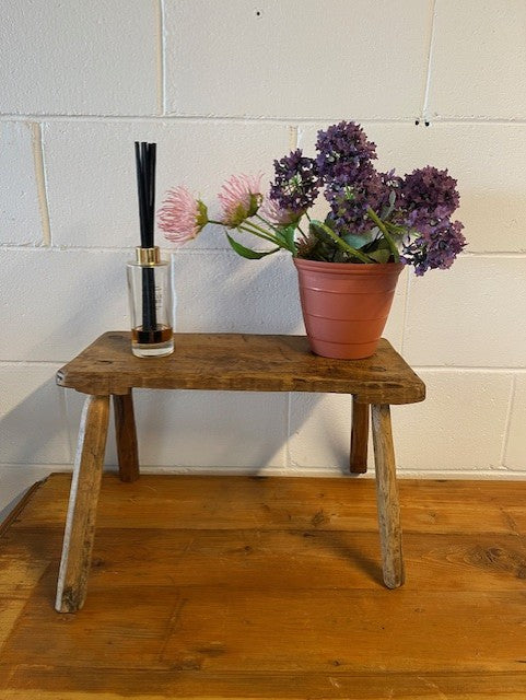 Vintage  European (Small)  Wooden "Milking" Stool  #6474  Byron