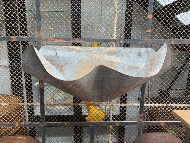 Galvanised Fan Scone Wall Planter #5670  Byron