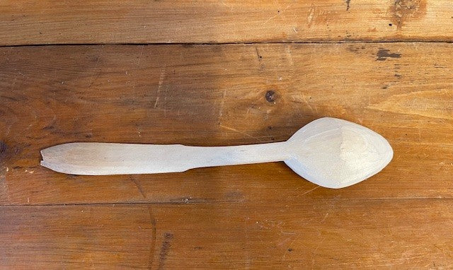Vintage  European Handcarved  Wooden Spoon #6492 Byron
