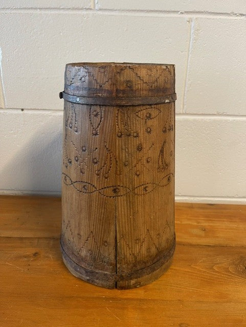 Vintage  European Wooden Jug   #6458  Byron