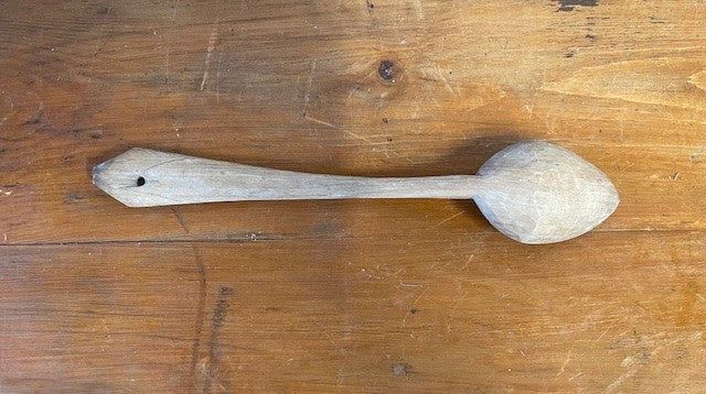 Vintage  European Handcarved  Wooden Spoon #6493 Byron