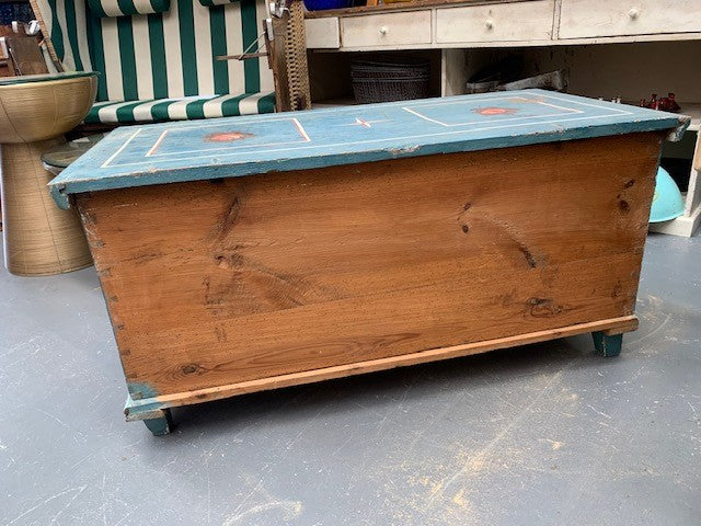 Vintage European Wooden Trunk- Glory Box #5219  Byron