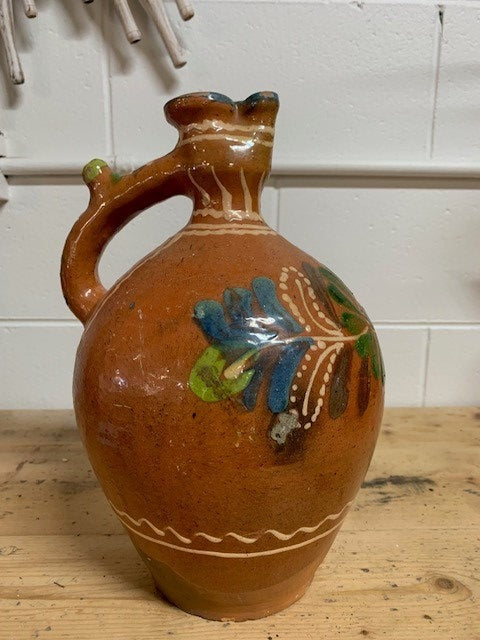 Vintage Hungarian  Glazed Ceramic  Jug  #5207  Byron