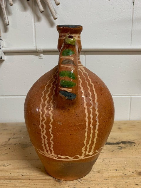 Vintage Hungarian  Glazed Ceramic  Jug  #5207  Byron
