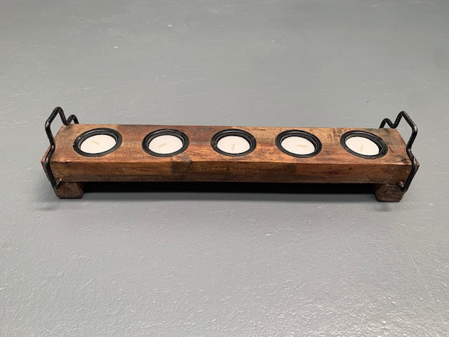 Wooden  Table Candle Holder   #5652  Byron