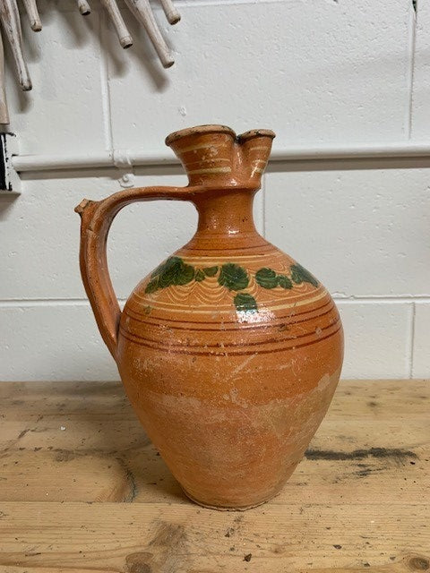 Vintage Hungarian  Glazed Ceramic  Jug  #5212  Byron
