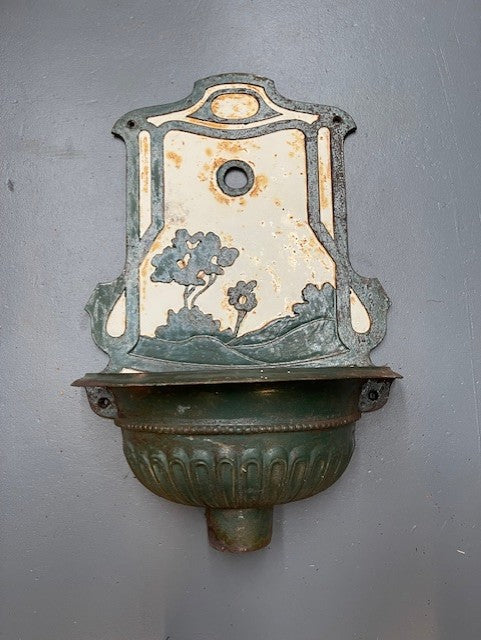 Vintage  Cast-Iron Wall Fountain  #5948 Byron