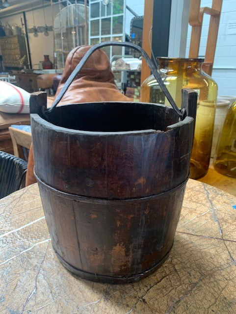 Vintage Wooden Water-Well Bucket #5641  Byron