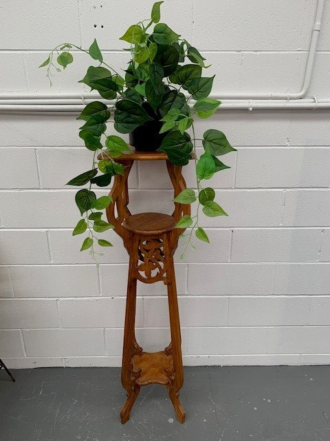Vintage European Wooden Plant Stand #5222 Byron