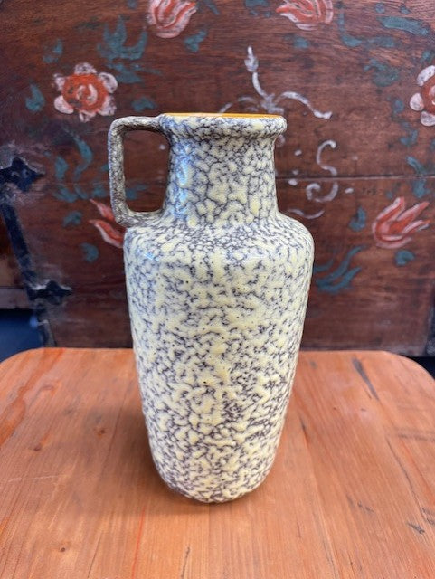 Vintage Hungarian Tofej Fat Lava Vase  #6233  Byron