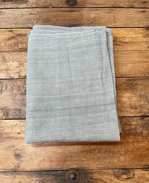 Steele Blue Dyed 1940s  Linen/Hemp Sheet    #6510 (Read Information About This Item) Byron