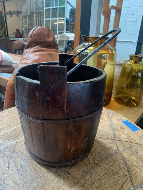 Vintage Wooden Water-Well Bucket #5641  Byron