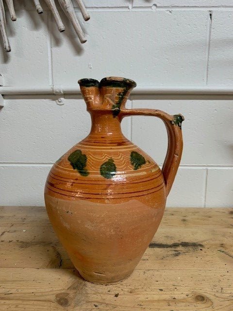Vintage Hungarian  Glazed Ceramic  Jug  #5212  Byron