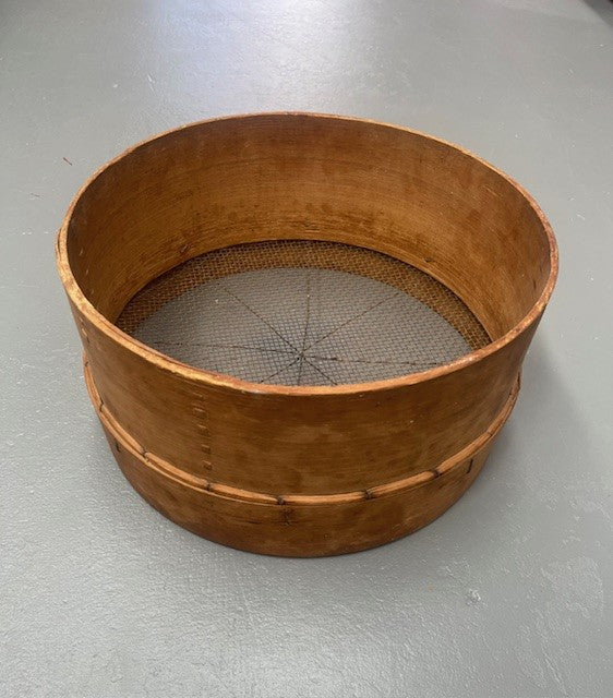 Vintage  European Wooden Sieve #6197   Byron
