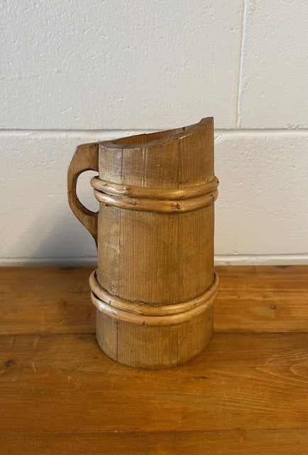 Vintage  European Wooden Jug   #6454  Byron