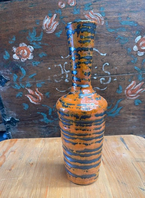 Vintage Hungarian Tofej Fat Lava Jug  #6241  Byron