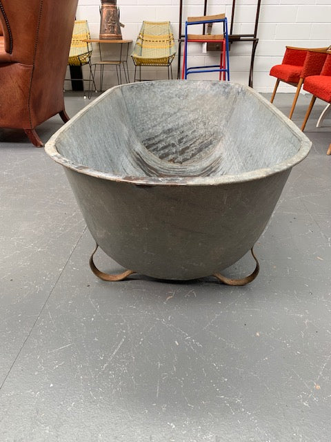 1940s   European Galvanised Bathtub #5842 Byron