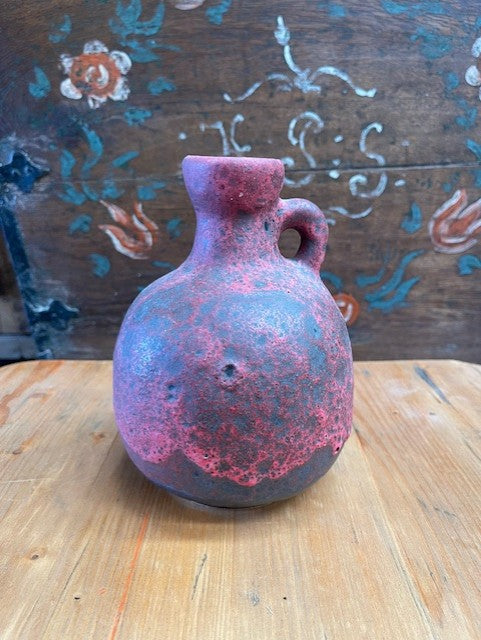Vintage Hungarian Tofej Fat Lava Jug #6237  Byron