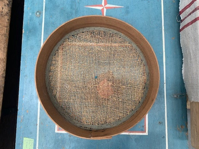 Vintage  European Wooden Sieve #5431 Byron