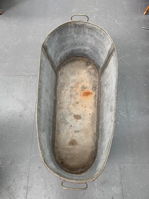 1940s   European Galvanised Bathtub #5844 Byron