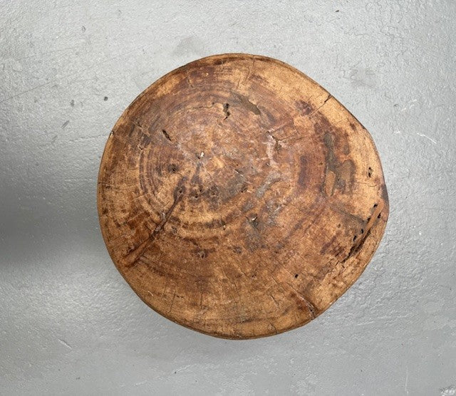 Vintage  Wooden  Bowl /  Planter #6229   Byron