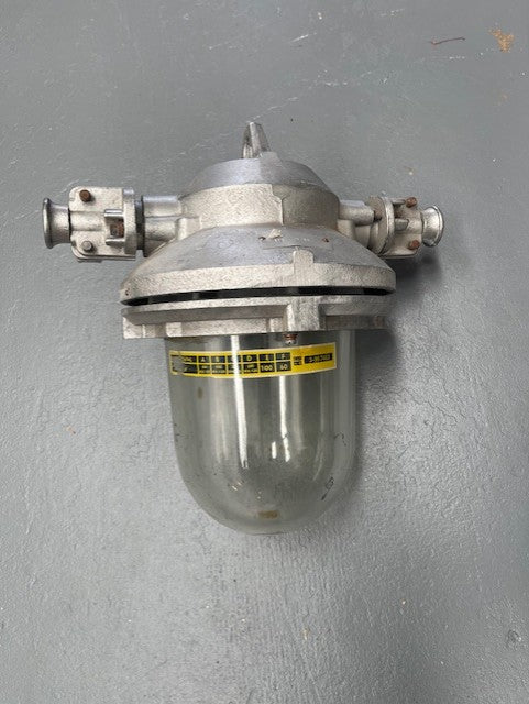 Vintage Industrial CZECH Bunker Light  #6219    Byron